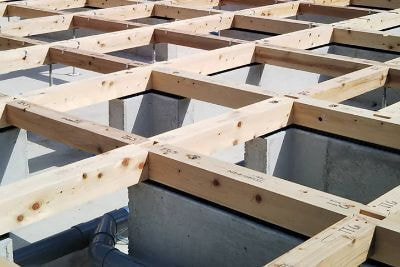 HOUSEYの新築工事_基礎工事_土台敷